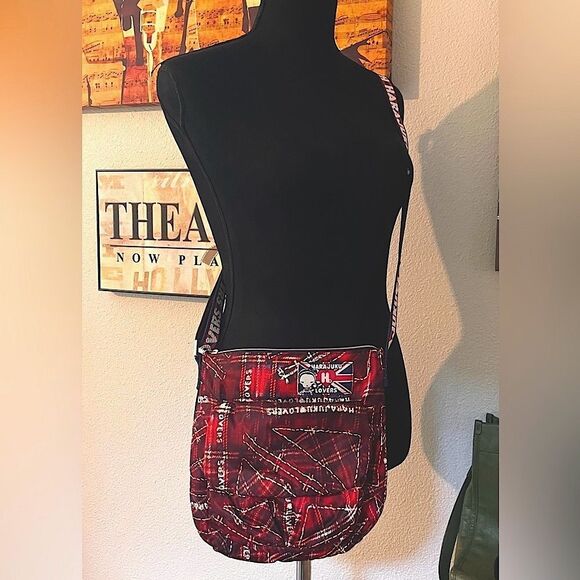 Harajuku Lovers by Gwen Stefani Plaid Jack Crossbody bag. - Picture 2 of 10